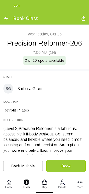 Retrofit Pilates Screenshot 2