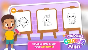 Toddlers Coloring Games Paint Screenshot 3