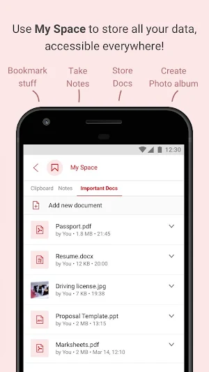 Spaces - Made in India Messenger and Organizer Screenshot 2