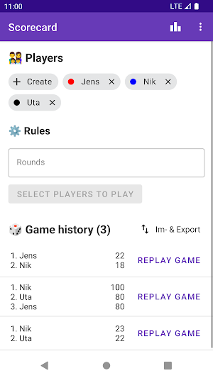 Scorecard your score counter Screenshot 0