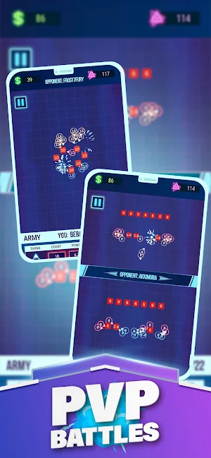 The Pulsar: idle army defense Screenshot 2