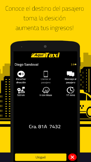 Aqui Taxi Conductor Screenshot 2