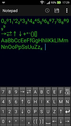 Chemical equation keyboard B Screenshot 0