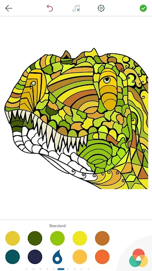 Adult Dinosaur Coloring Pages Screenshot 1