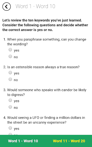 Verbal Advantage - Level 1 Screenshot 2