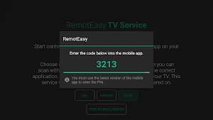 RemotEasy - TV Service Screenshot 1