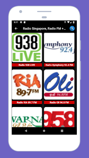 Radio Singapore + Radio Online Screenshot 1