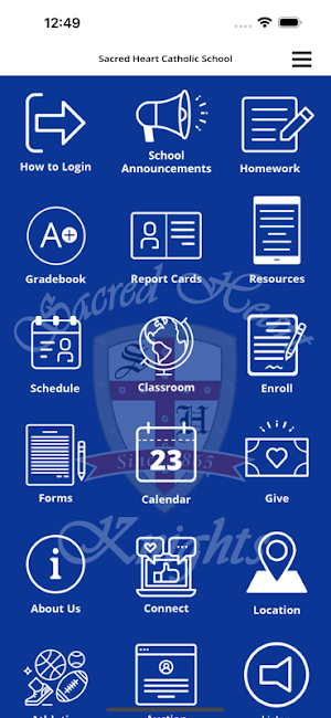 Sacred Heart Cath. School SIS Screenshot 1