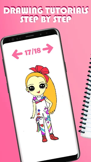 Cute Girl Drawing App Screenshot 0