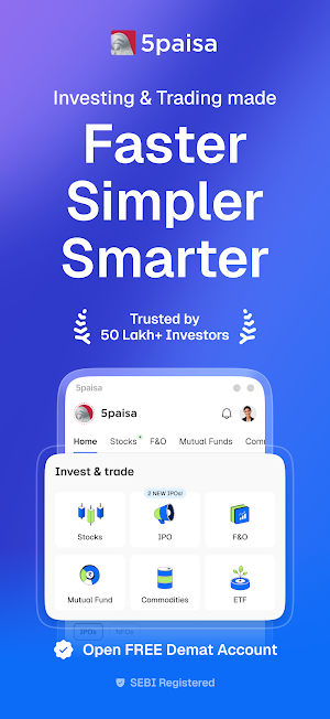 5paisa 2.0: F&O, Stocks, IPO Screenshot 0