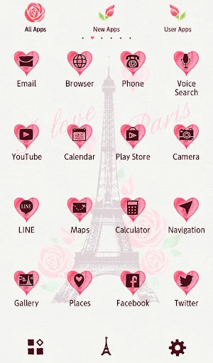I Love Paris Wallpaper Screenshot 2