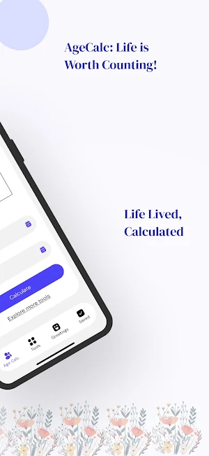 AgeCalc: Date Life Calculator Screenshot 1