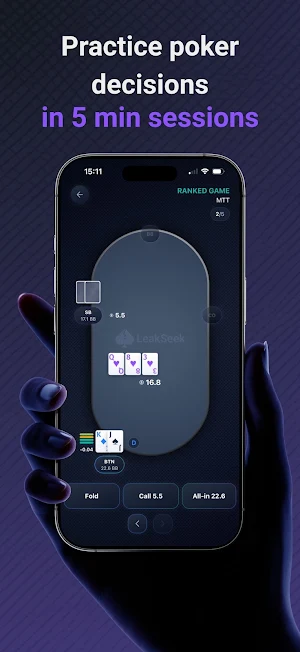 LeakSeek – GTO Poker Practice Screenshot 0