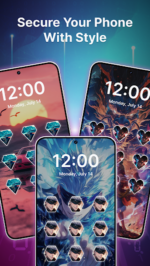 Pattern Lock: Photo Screen Screenshot 1