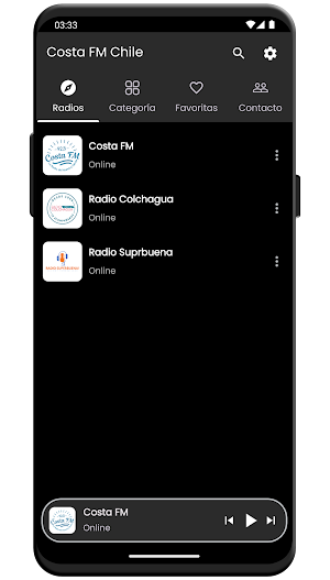 Costa FM Chile Screenshot 1