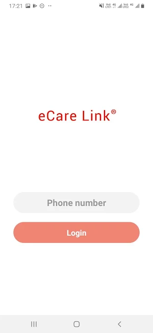 eCare Link Screenshot 1
