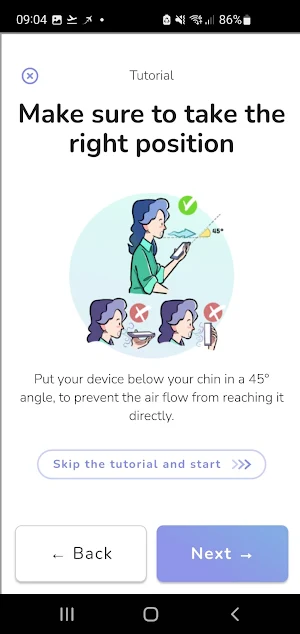 VoiceMed Wellbeing Screenshot 1