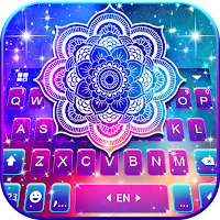 Galaxy Mandala Keyboard Background