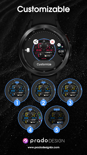 PRADO X95 - Hybrid Watch Face Screenshot 3