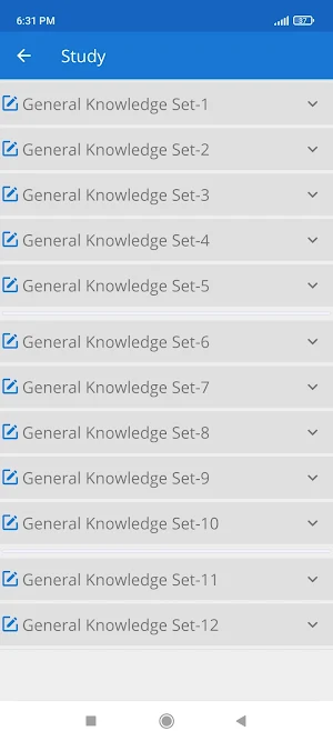 Basic General Knowledge Quiz Screenshot 0