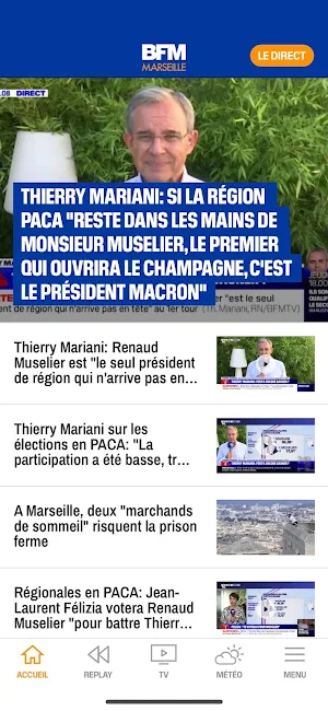 BFM Marseille Provence: Info - Trafic - Météo Screenshot 1