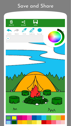 Camping Coloring Book Screenshot 1