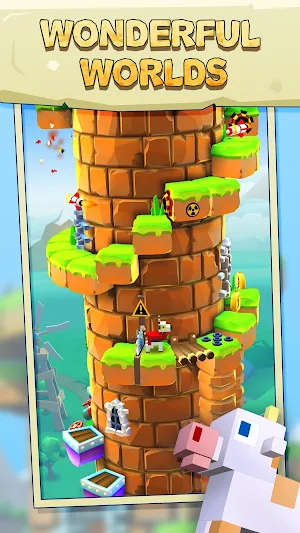 Blocky Castle Climb: Pet Jump! Cat🐱dog🐶and more! Screenshot 1