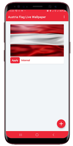 Austria Flag Waving Live Wallpaper Screenshot 0