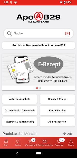 Apotheke B29 Shop & E-Rezept Screenshot 0