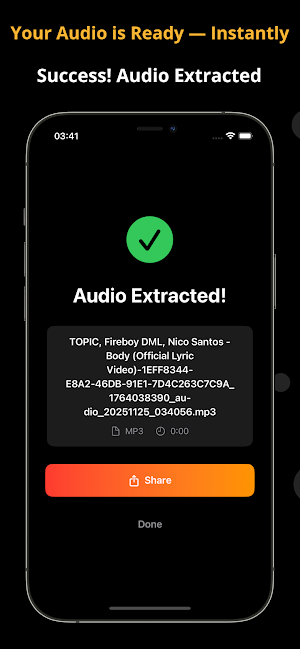 Video to Audio - mp4 to mp3 Screenshot 2
