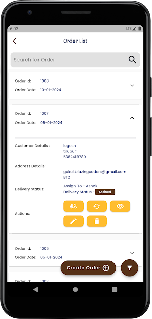 Food Delivery App-Dashboard Screenshot 3