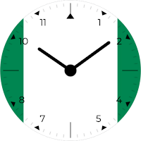 Nigeria Analog Watch Face