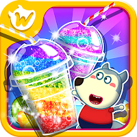 Wolfoo Makes Rainbow Slushy