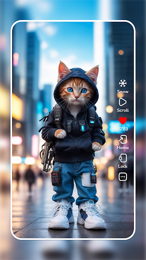 Cat Wallpaper Cute Aesthetic Screenshot 0
