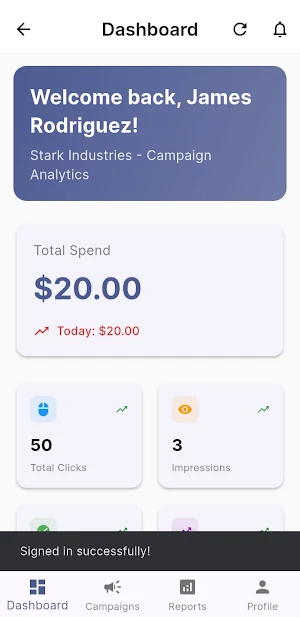 Sales Bets Advertisers App Screenshot 2
