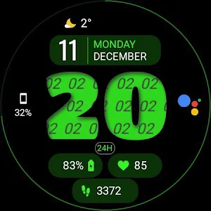 Dens BigHours Watch Face Screenshot 1