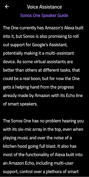 Guide for Sonos One Speaker Screenshot 2