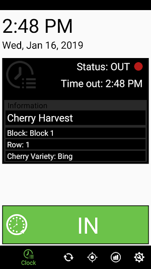 MobileClock Work Time Tracking Screenshot 0