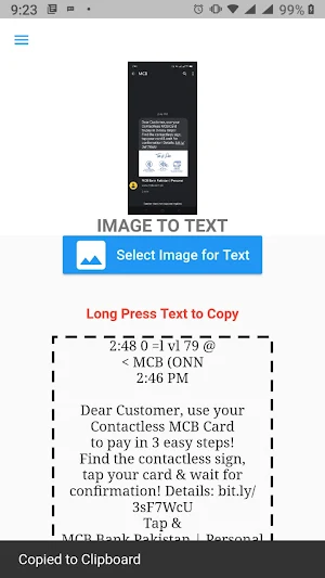 ImagetoText Screenshot 2