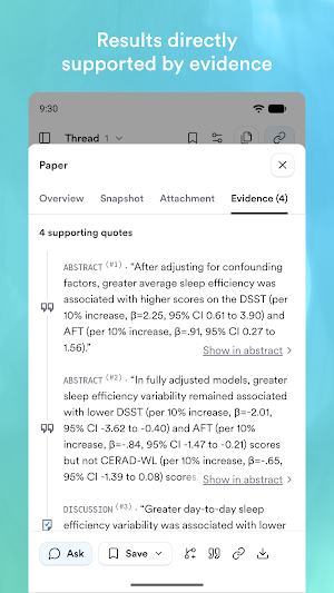 Consensus: AI for Research Screenshot 2