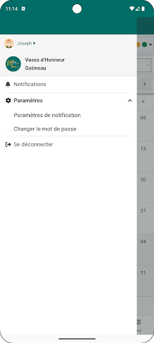 Vases d'Honneur Gatineau Screenshot 3