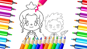 Miga Town Coloring Game life Screenshot 1