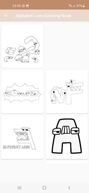 Alphabet Lore Coloring Book Screenshot 1