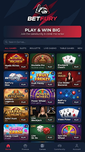 BetFury Screenshot 3