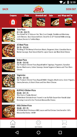 Jason's New York Pizza Screenshot 2