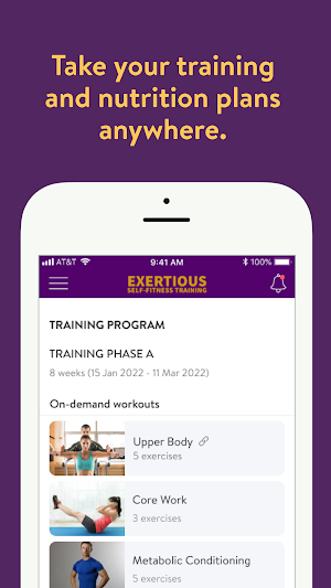 Exertious Fitness Training Screenshot 2