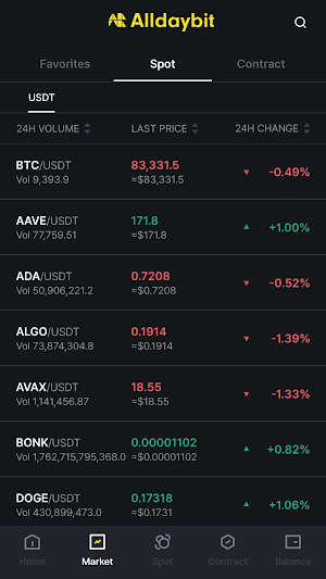 Alldaybit - Crypto Exchange! Screenshot 2