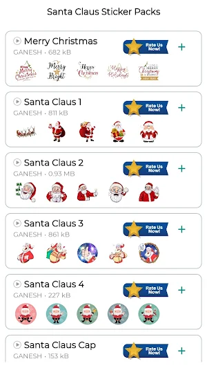 Santa Claus Stickers Screenshot 1