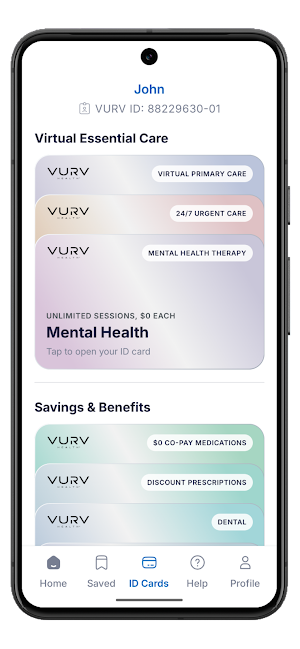 VURV® Digital Health Hub Screenshot 2