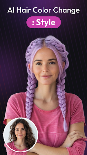 AI Hair Changer, Stylish Color Screenshot 0